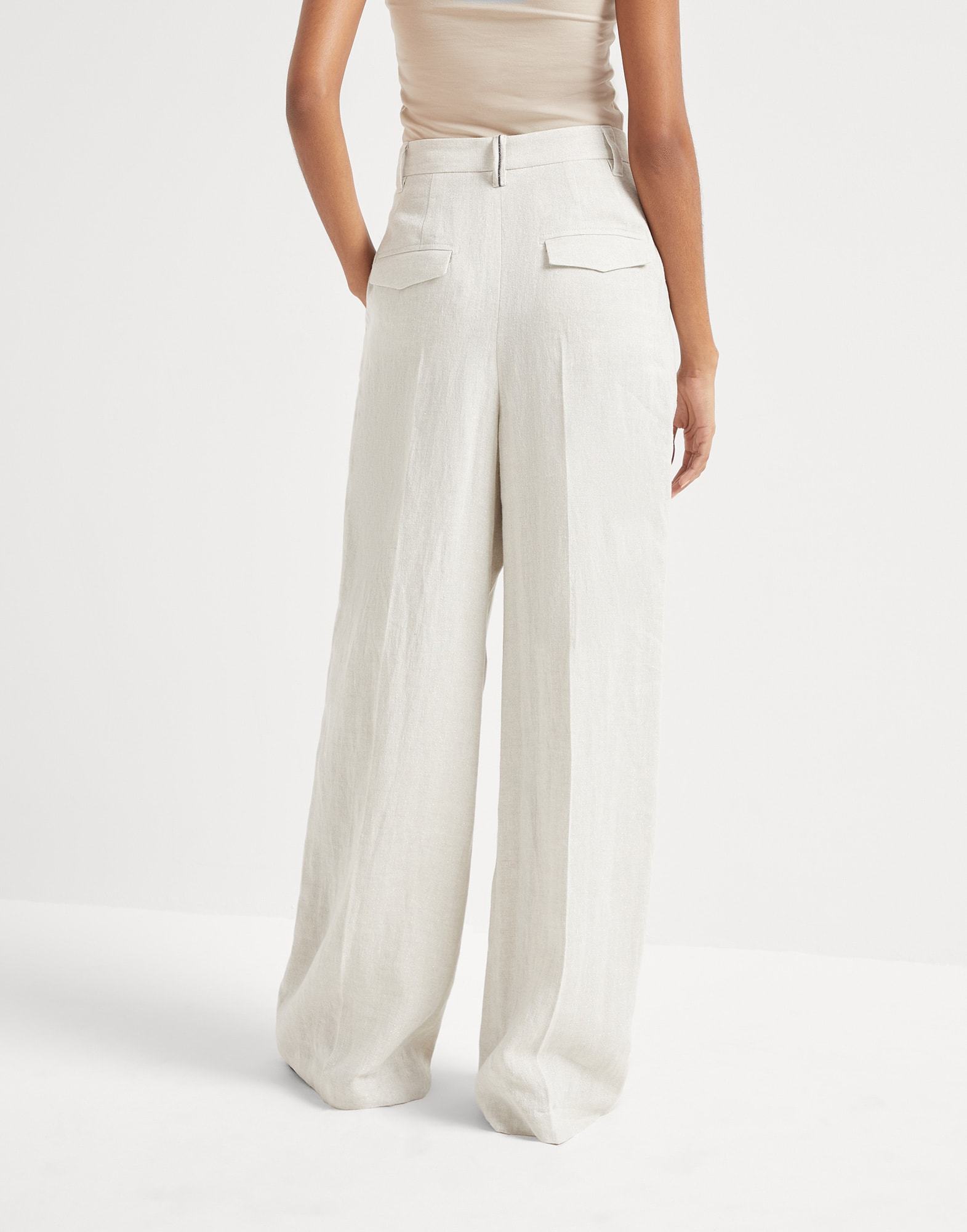Brunello Cucinelli Trousers In White