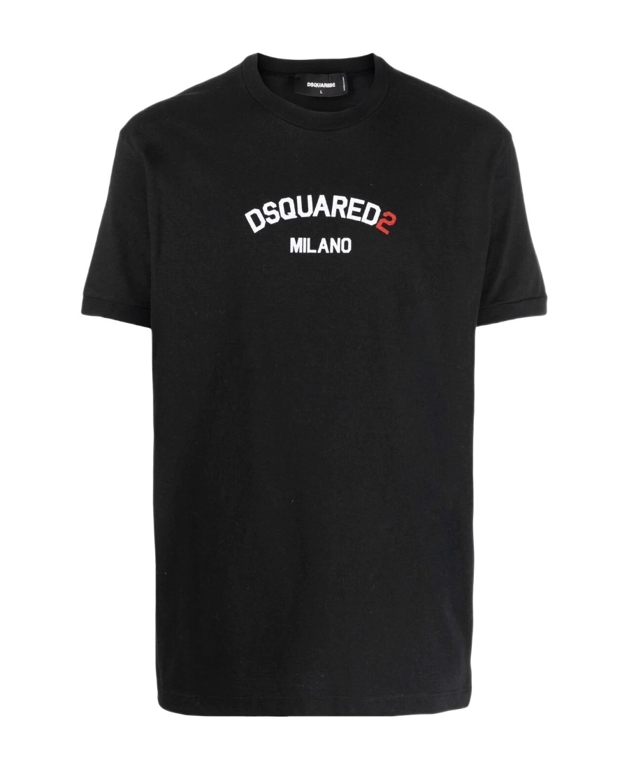 Dsquared2 Logo-print Cotton T-shirt In Black