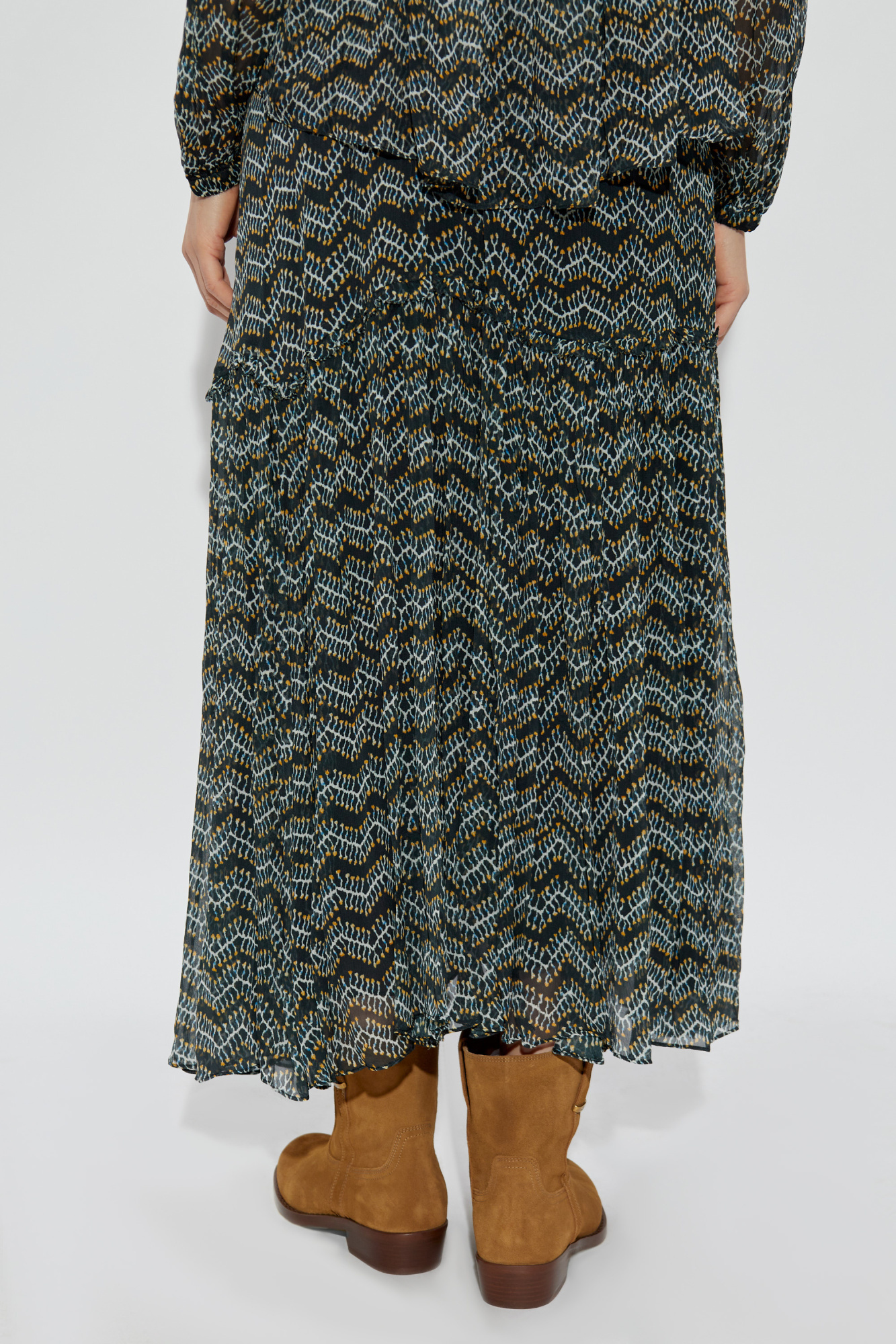 Isabel Marant Étoile Isabel Marant Etoile 'veronique' Black Viscose Skirt Women In Black