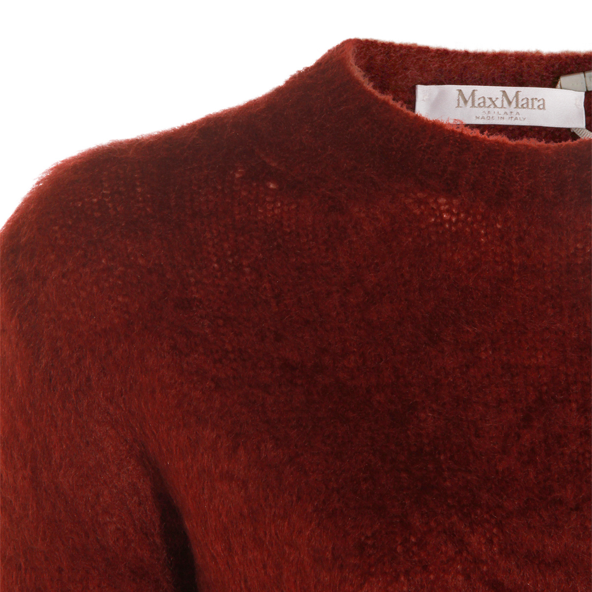 Max Mara Cherry Wool Adatti1234 Knitwear In Burgundy