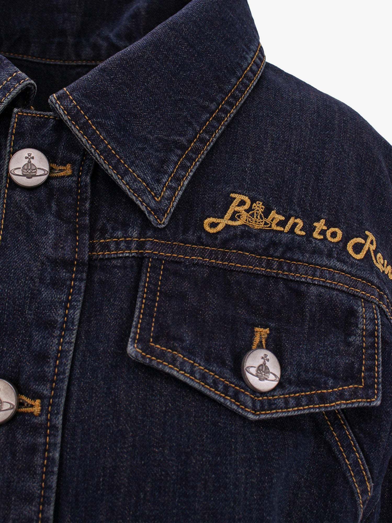 Vivienne Westwood Boxer Denim Jacket In Black