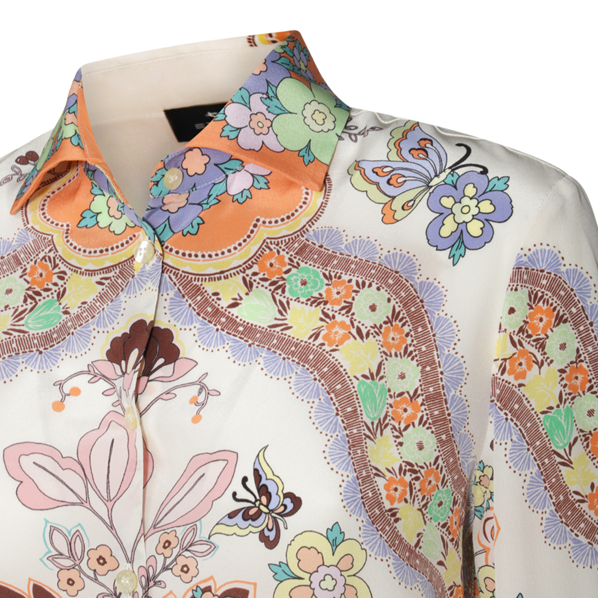 Etro Long-sleeved Shirt In White