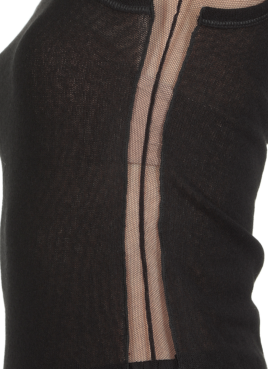 Andrea Ya'aqov Translucent Short-sleeved T-shirt In Black
