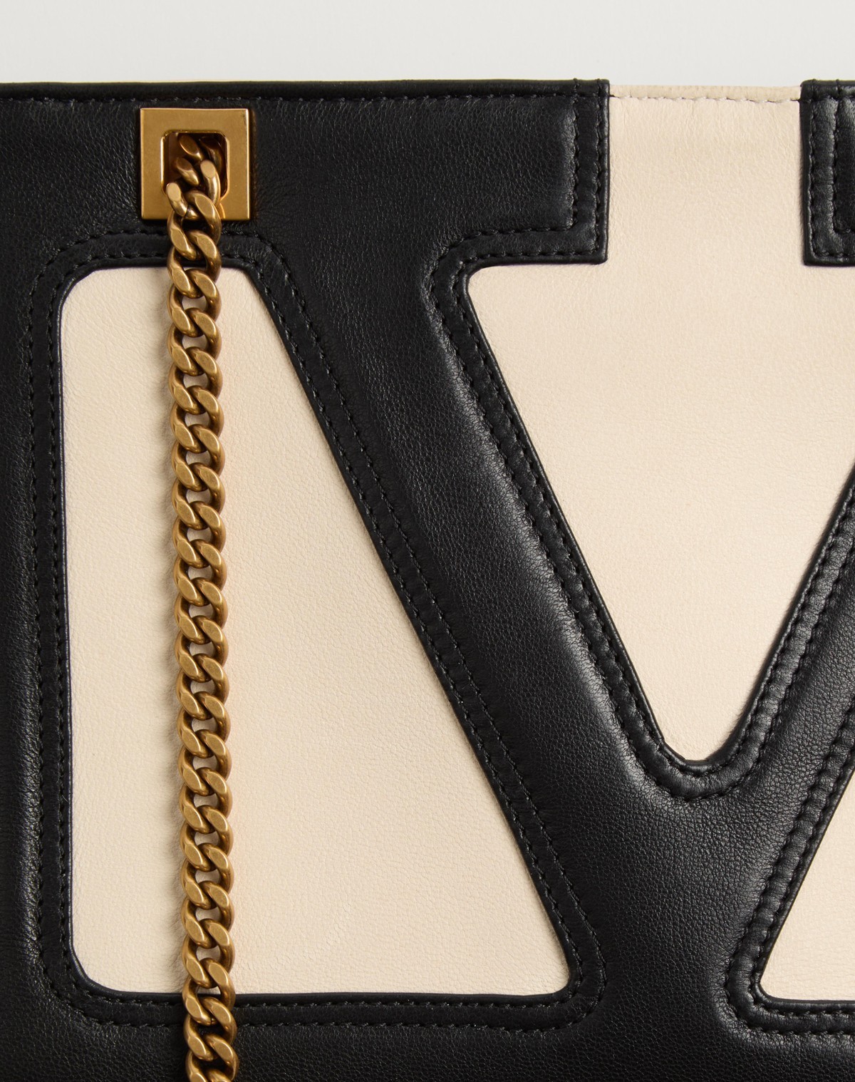 Shop Valentino Garavani Viva Superstar Small Nappa Leather Shopping Bag In Black