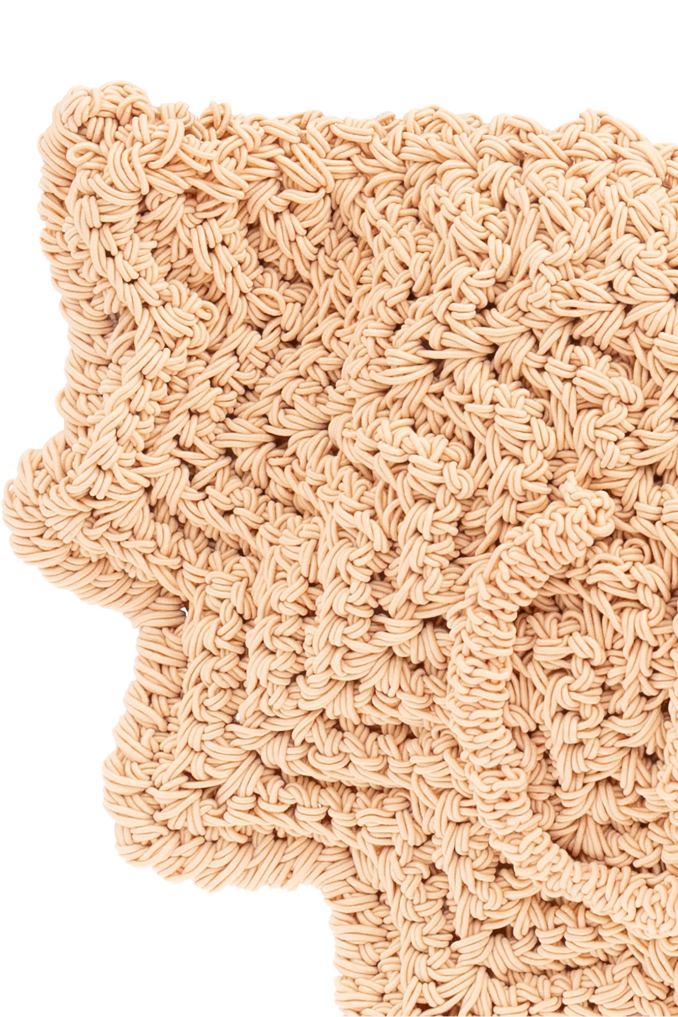 Chloé Bracelet Paravent Small Crochet Tote Bag In Nude