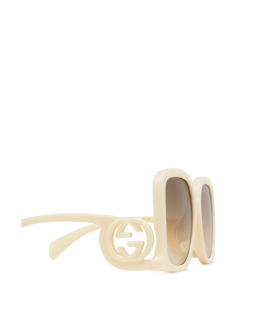 Gucci Chaise-lounge Oversized Sunglasses In Nude