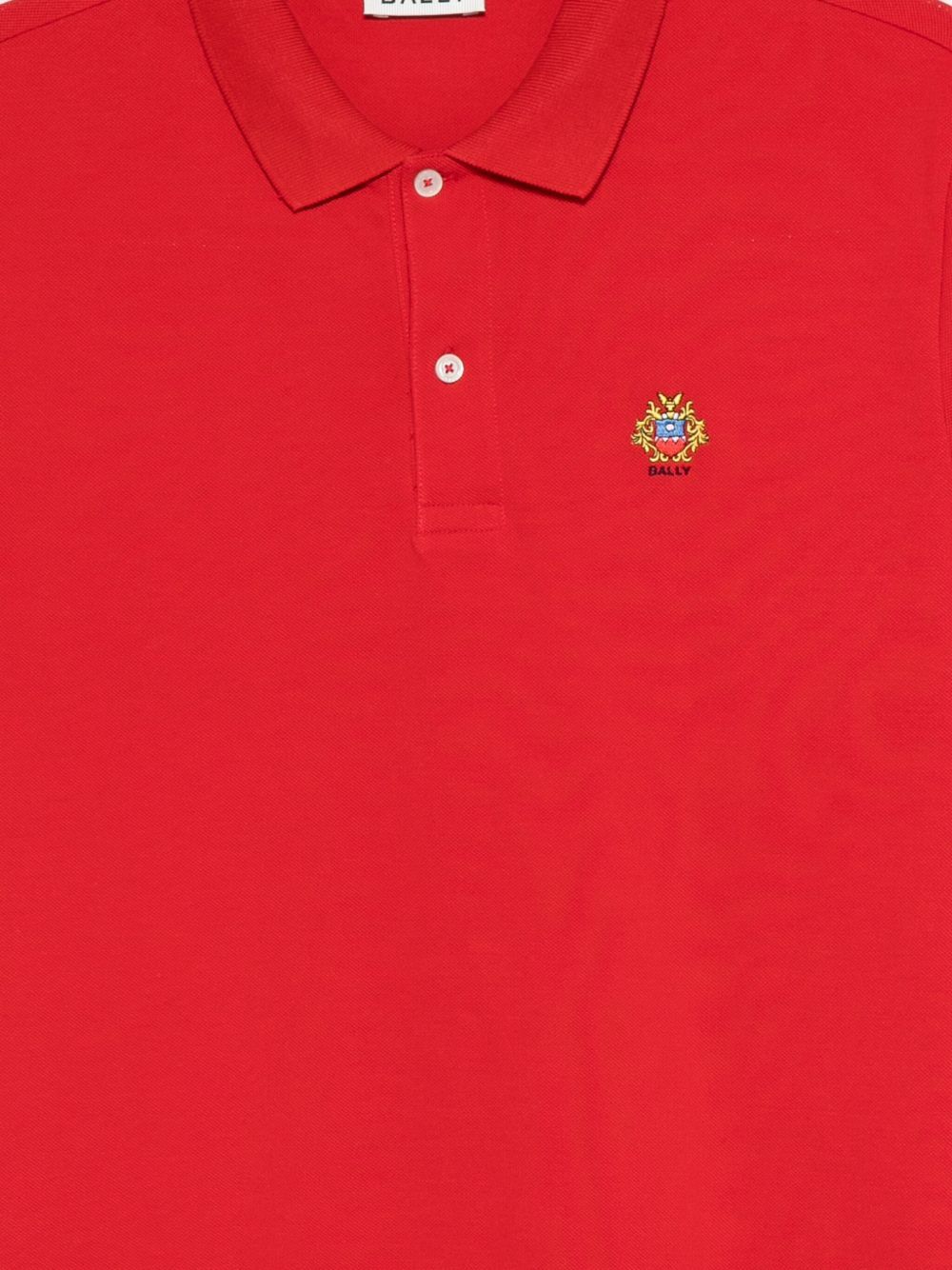 Bally Short-sleeved Polo Shirt In Red