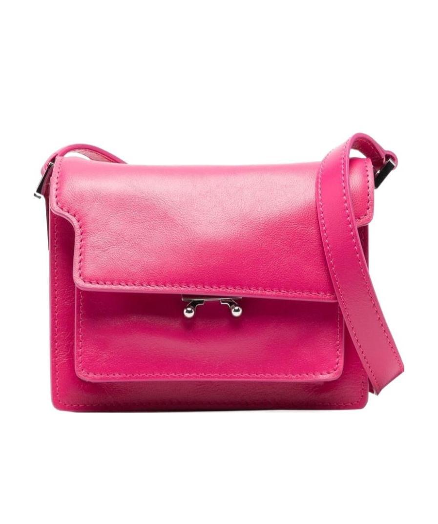 Marni Trunk Soft Crossbody Bag In Pink