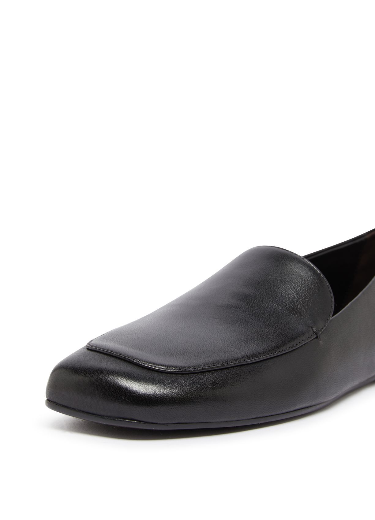 Khaite Black Nappa Leather Monroe Loafers In Black