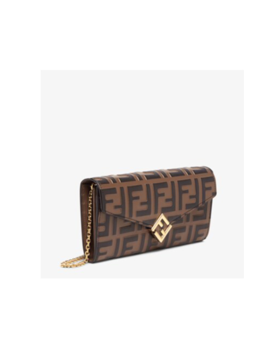 Fendi Ff Diamonds Long Purse In Multicolor