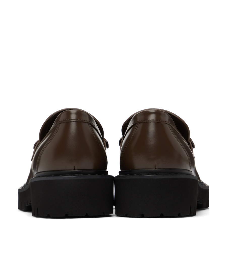 Valentino Vlogo Signature Leather Loafers In Black