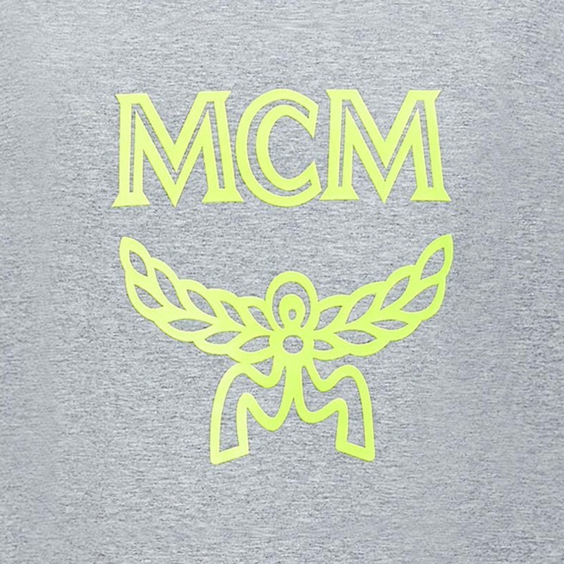 Mcm Letter Printed Pattern T-shirt In Gray