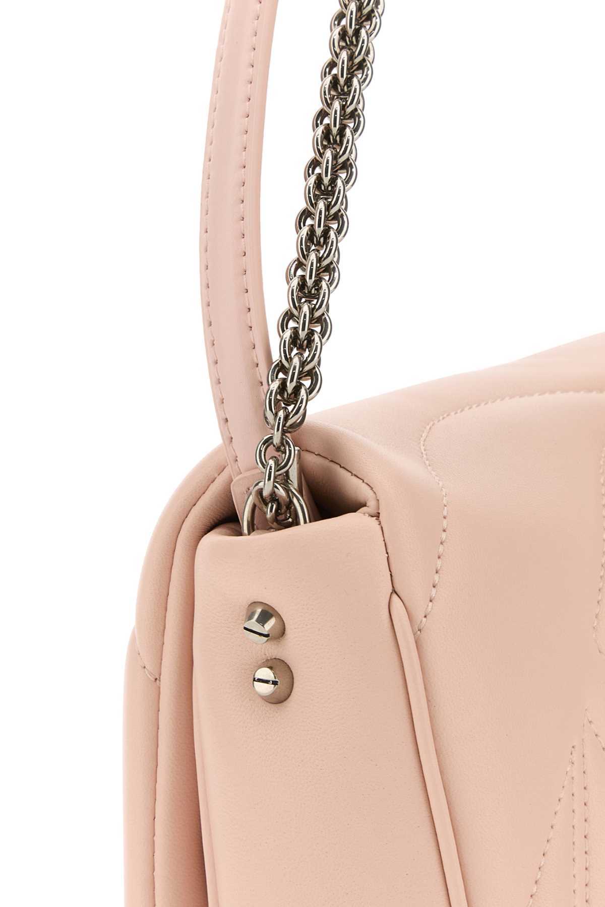 Alexander Mcqueen Women's Leather Small Seal Shoulder Bag In Nude