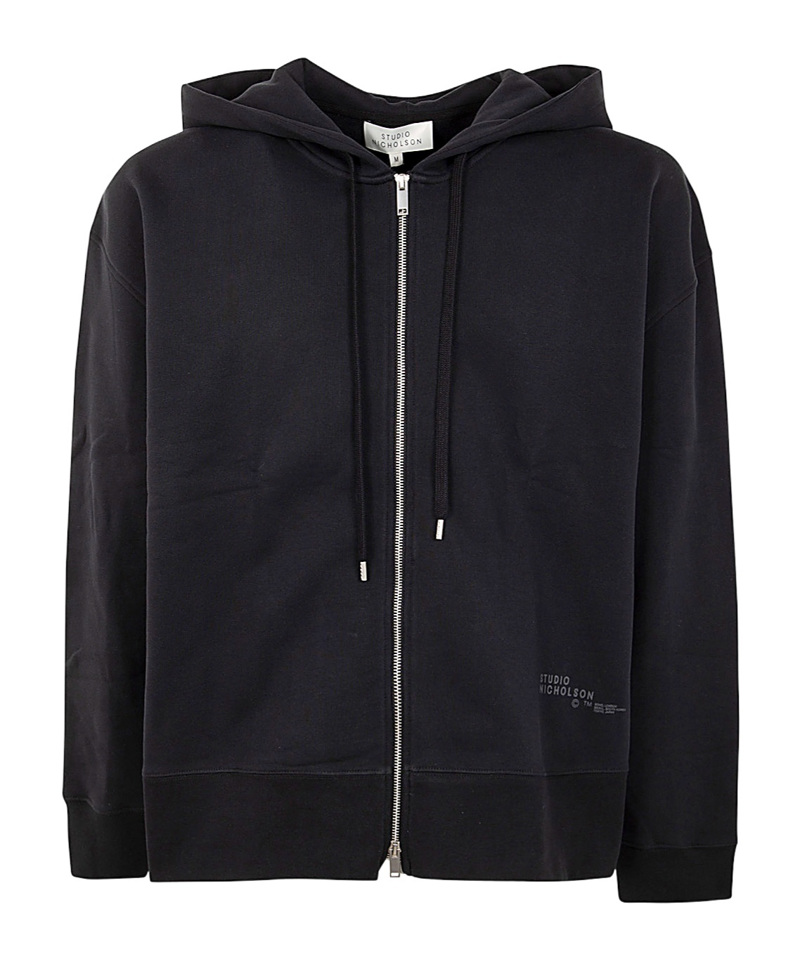Studio Nicholson Logo Hoodie In Black