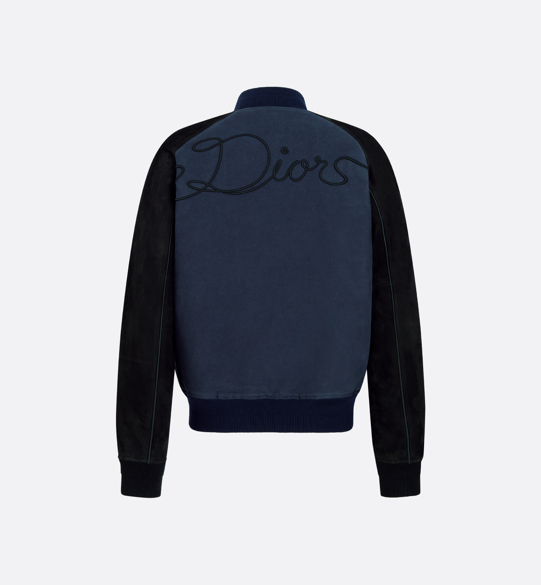 Dior Leather Jacket Clothing In Blue