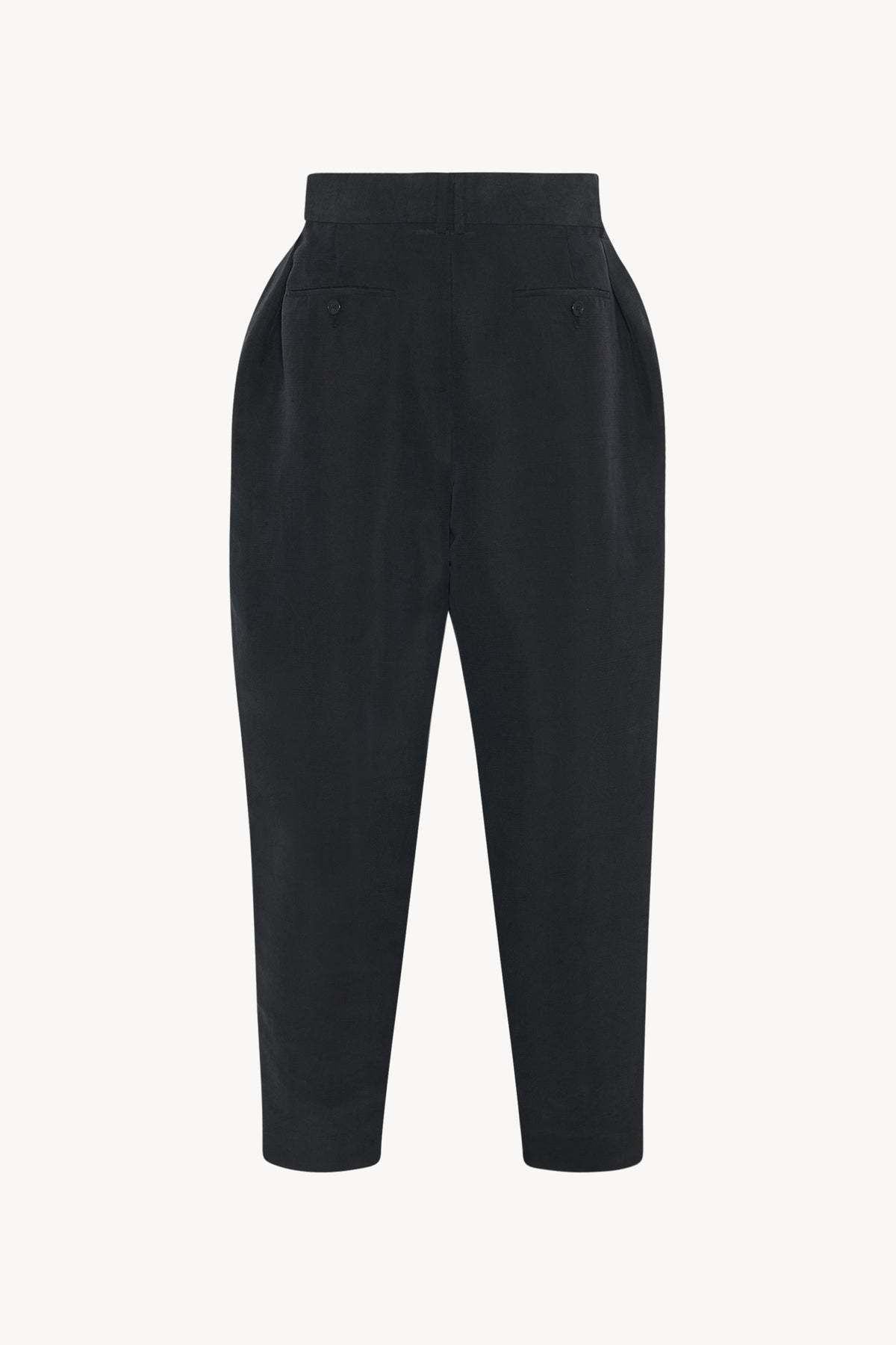 The Row Dyri Pant In Silk In Black