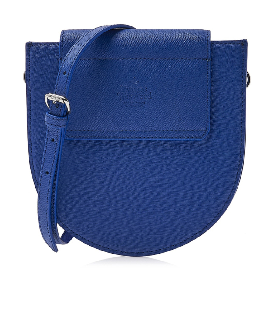 Shop Vivienne Westwood Flip Shoulder Bag In Blue
