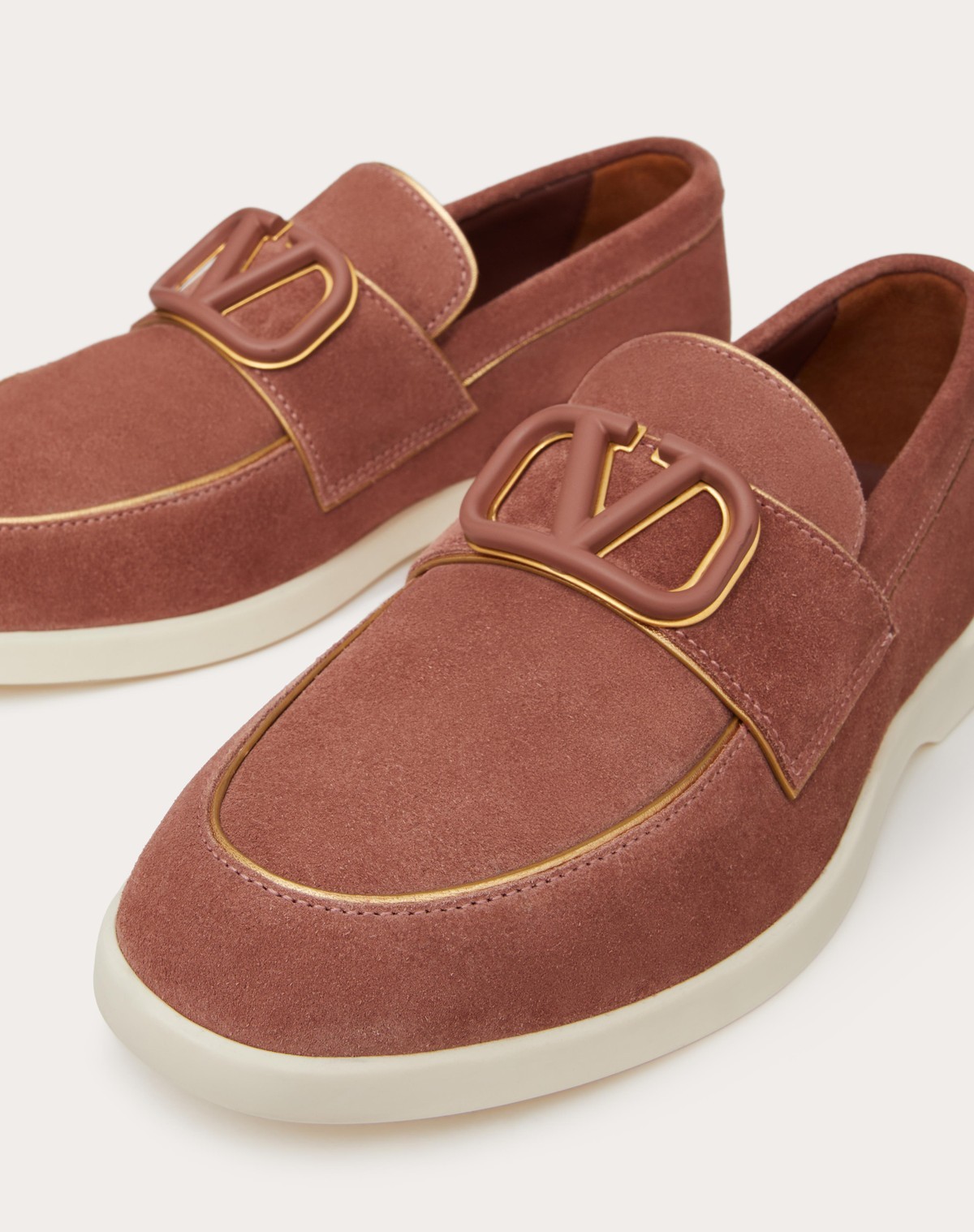VALENTINO GARAVANI LEISURE FLOWS SPLIT LEATHER LOAFER