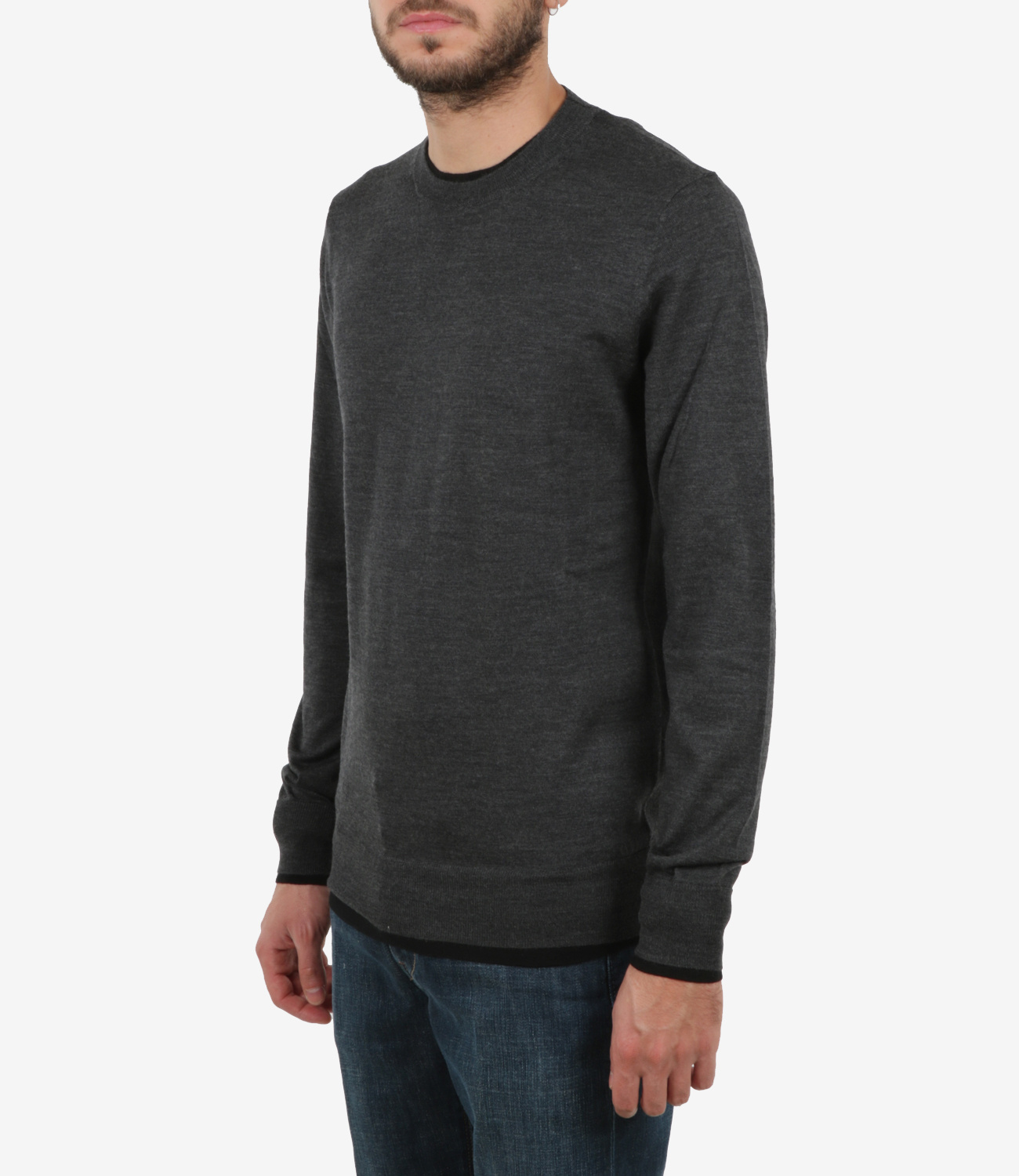 Paolo Pecora Round-neck Pullover In Black
