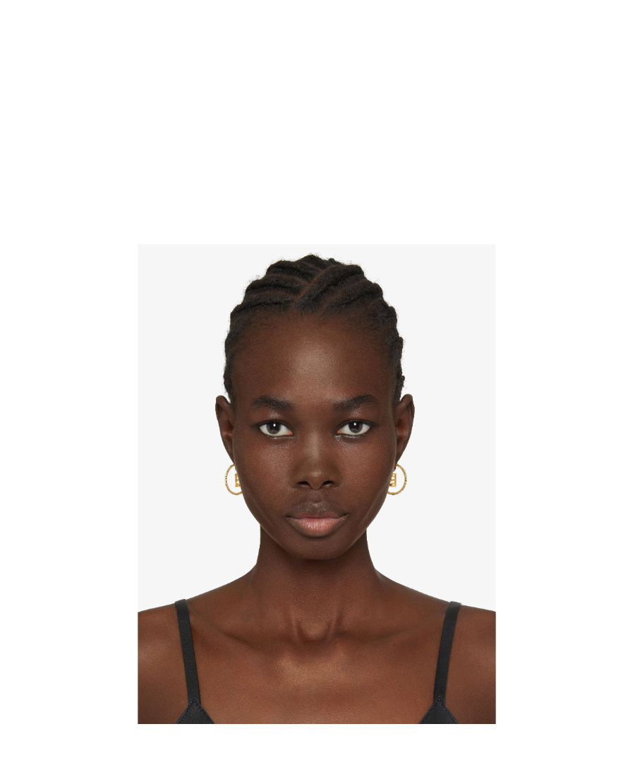 Givenchy 4g Metal Crystal Earrings In Yellow