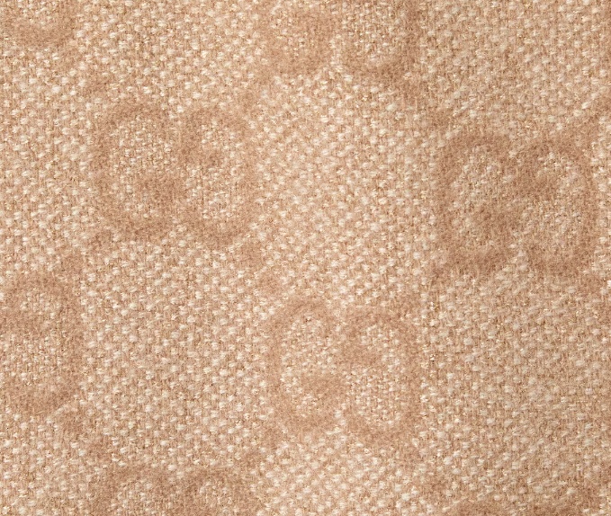 Gucci Gg Cashmere Lamé Cape In Brown