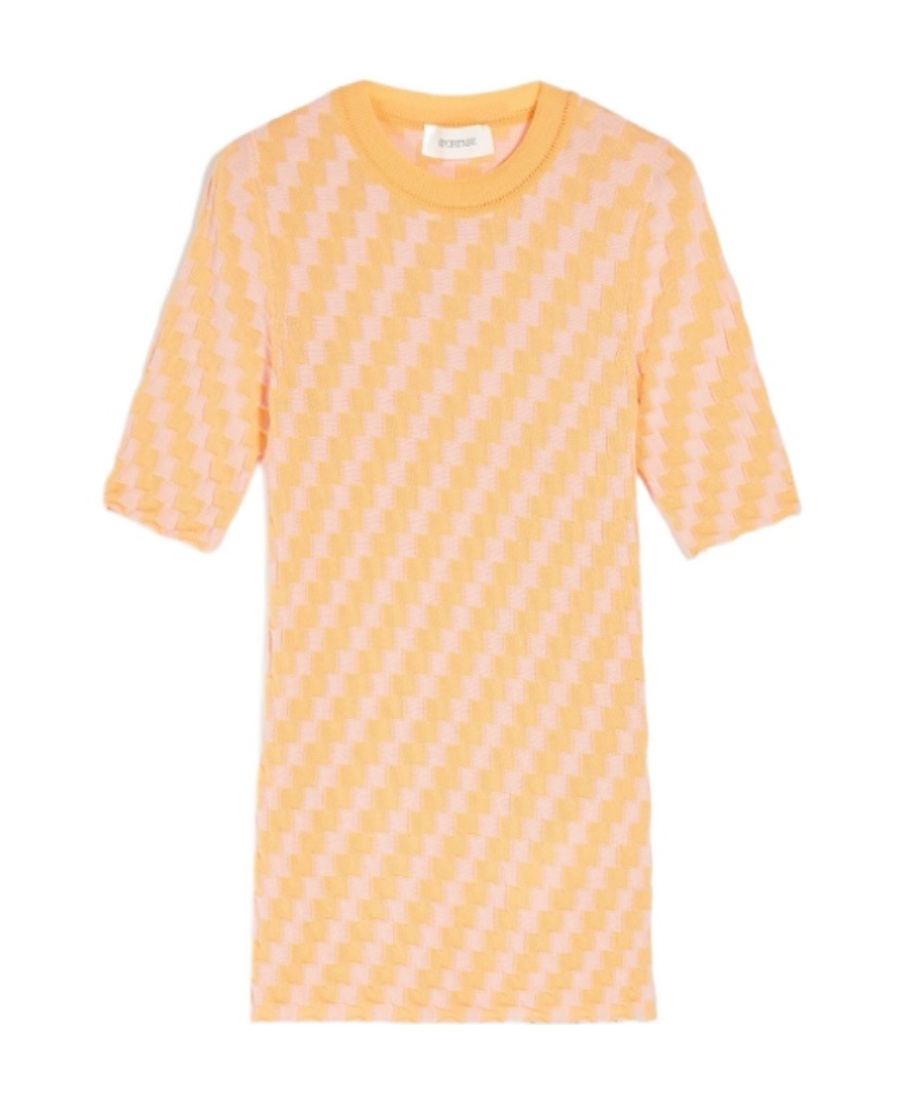 Sportmax 3d Cotton Sweater In Nude