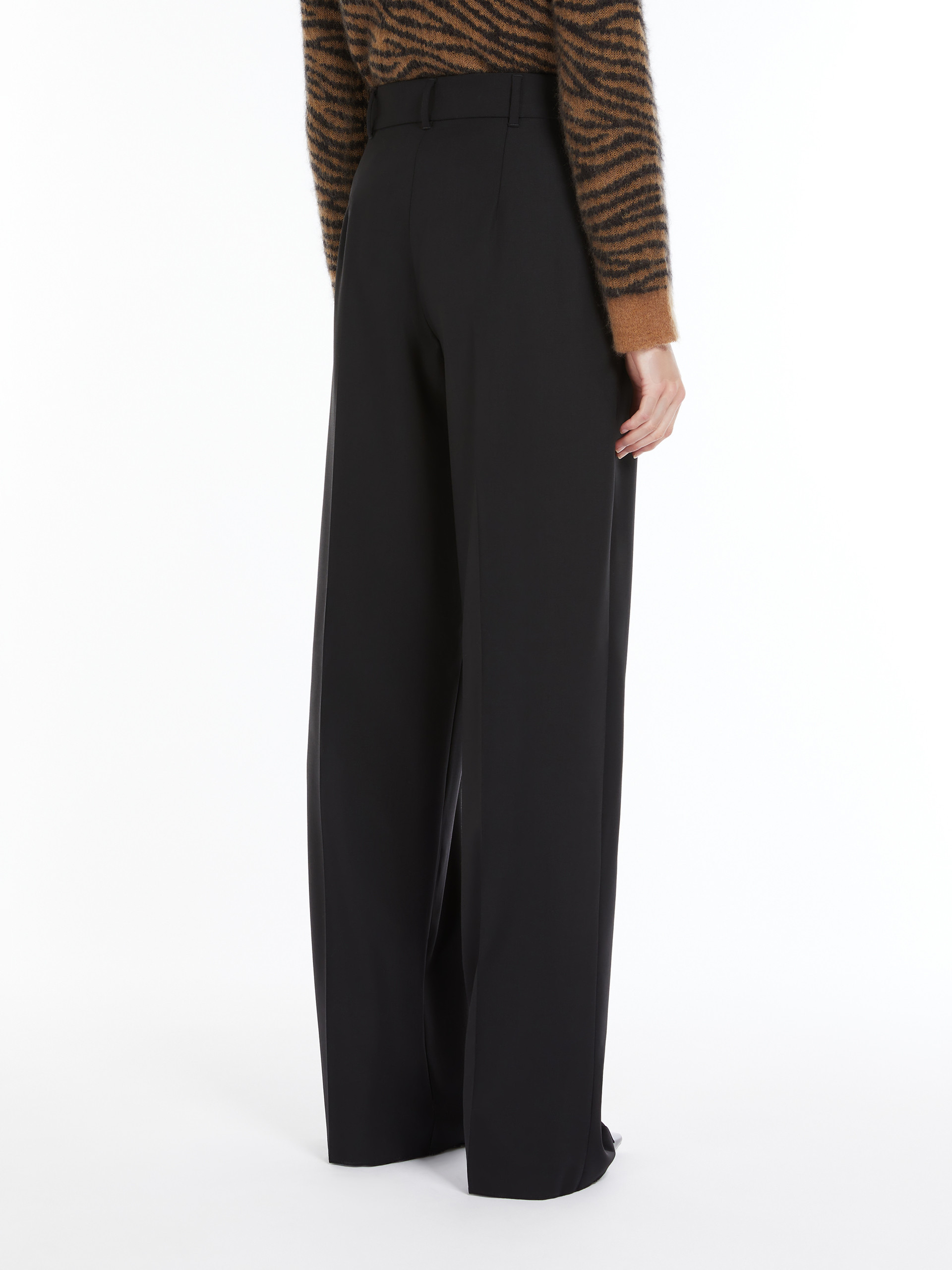 MAX MARA WOOL TWILL TROUSERS