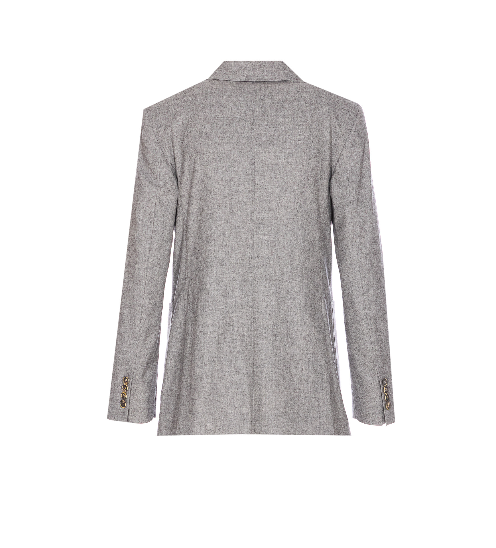 Max Mara Double Breasted Blazer In Gray