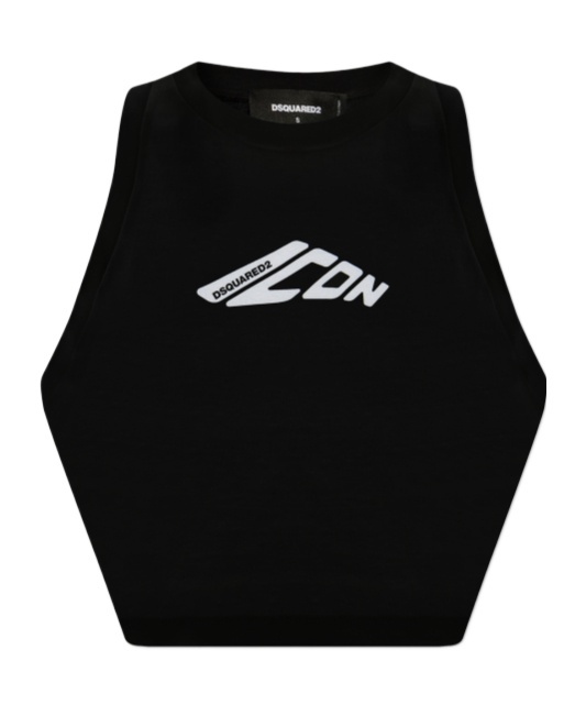 Dsquared2 Mini Fit Icon Tank Top In Black