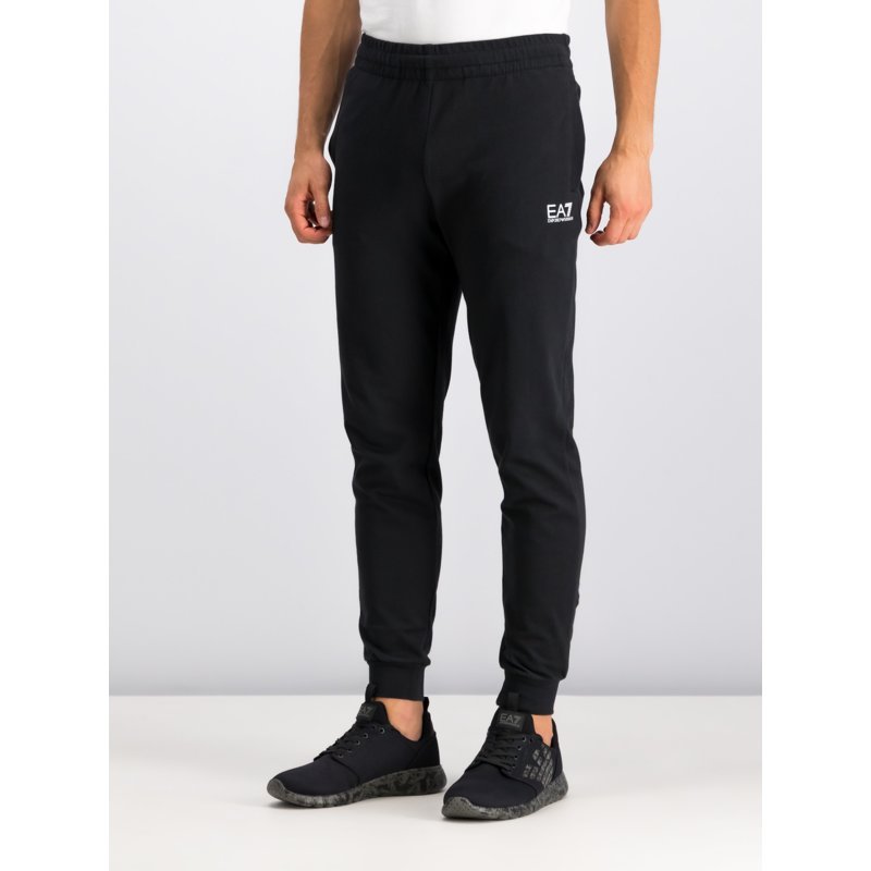 Ea7 Logo-print Zipped Jacket In Black