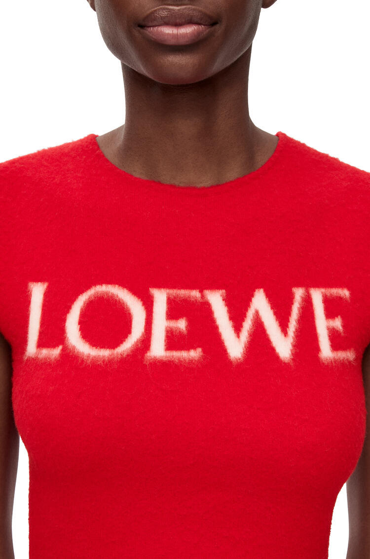 Loewe Tank Top In Wool In Red