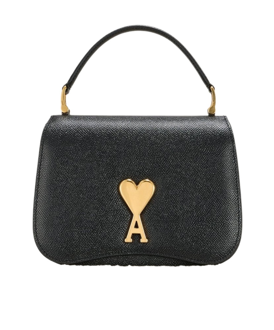 AMI ALEXANDRE MATTIUSSI AMI PARIS AMI DE COEUR LOGO PLAQUE MINI TOTE BAG 
