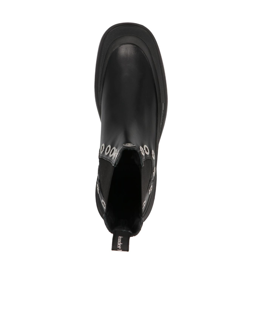 Alexander Mcqueen Alexander Mc Queen Tread Slick Leather Chelsea Boots In Black