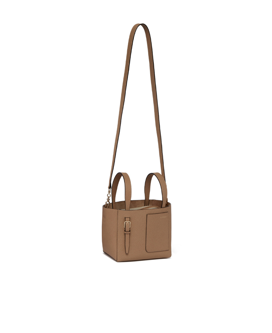Valextra Mini Soft Bucket Bag In Brown