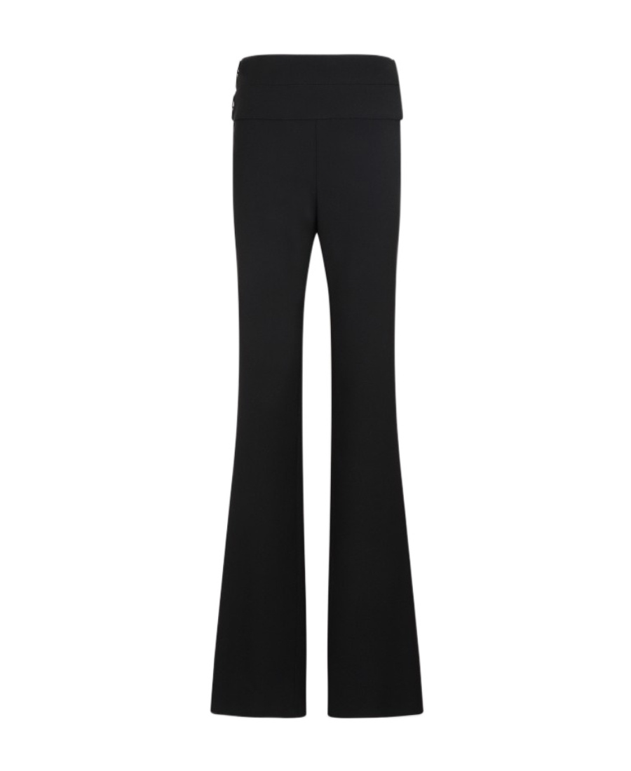 Alaïa Logo Casual Pants In Black