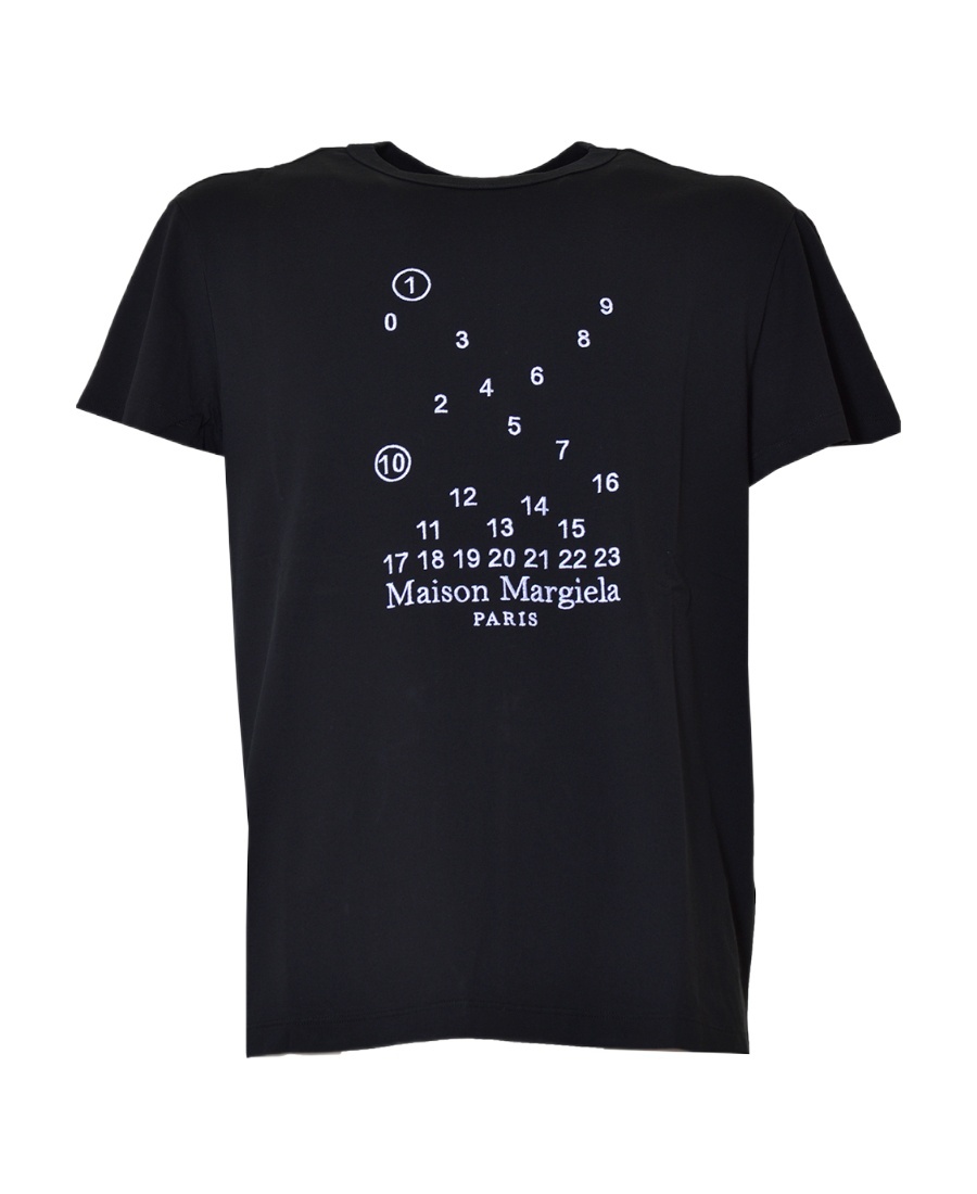 Maison Margiela Graphic-print Short-sleeve T-shirt In Black