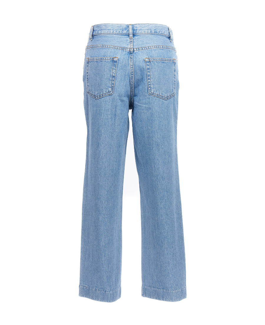 Apc High-rise Wide-leg Jeans In Blue