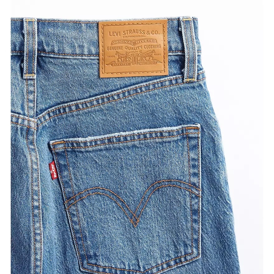Levi's Ribcage Full Length Jeans In Blue