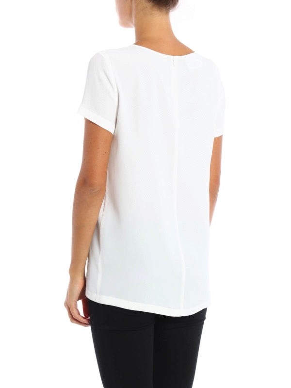 Moschino Logo Printed Pattern T-shirt In White