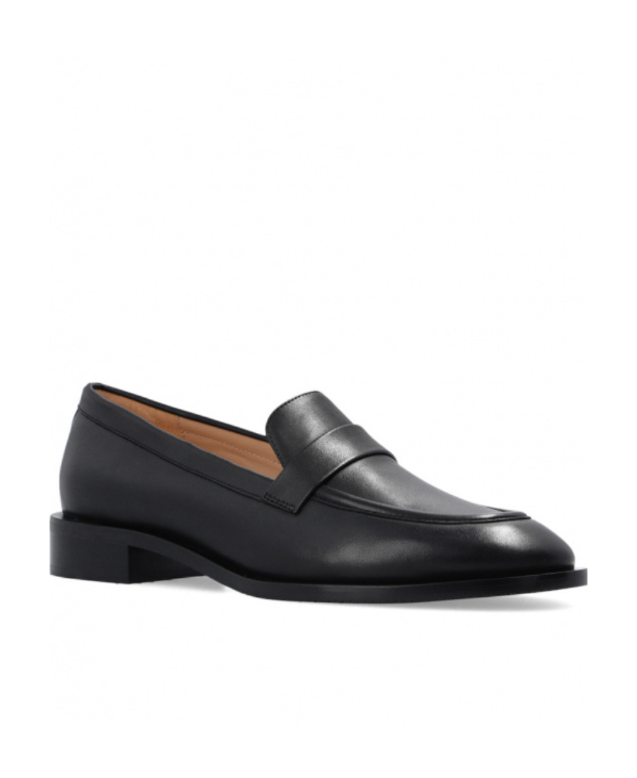 Stuart Weitzman Palmer Block Heel Loafers In Black