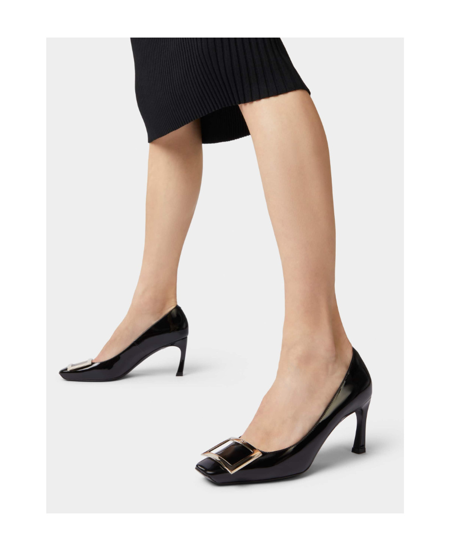 Shop Roger Vivier Trompette Buckle Pumps In Black