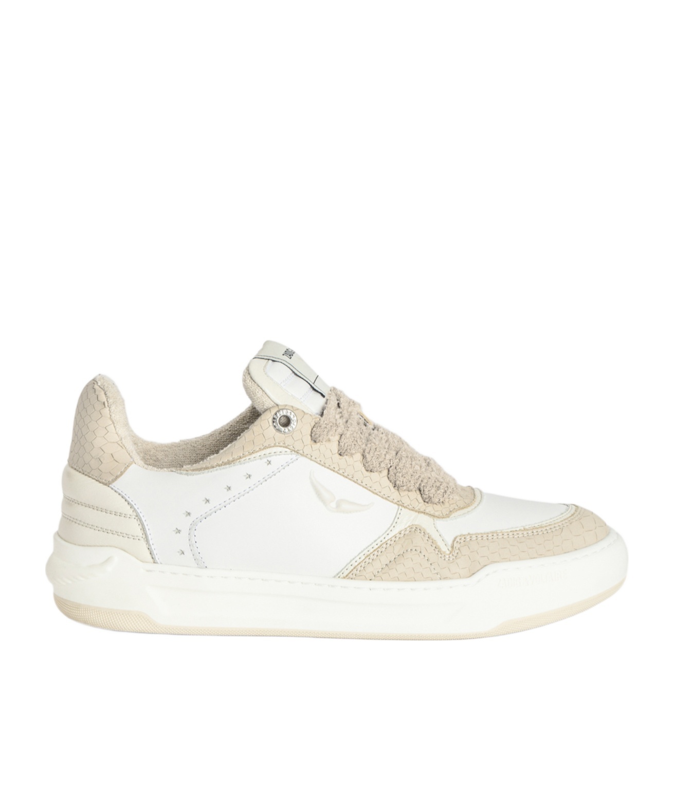 Shop Zadig & Voltaire Zadig Voltaire Wings Lace-up Sneakers In White