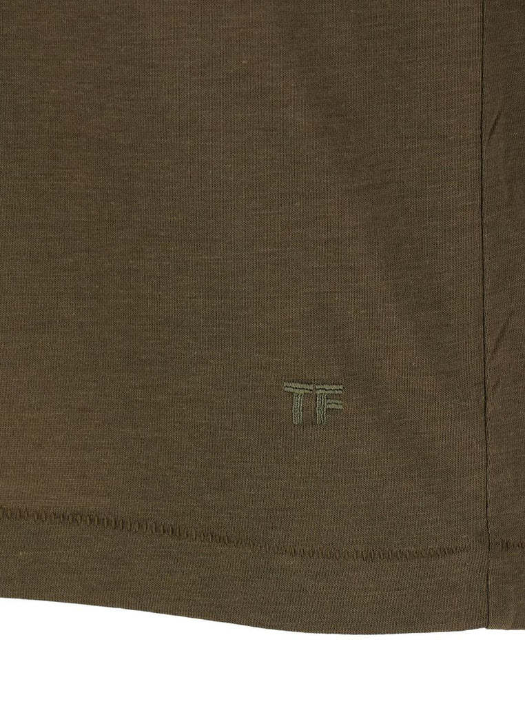Tom Ford Slim-fit Lyocell And Cotton-blend Jersey T-shirt In Green