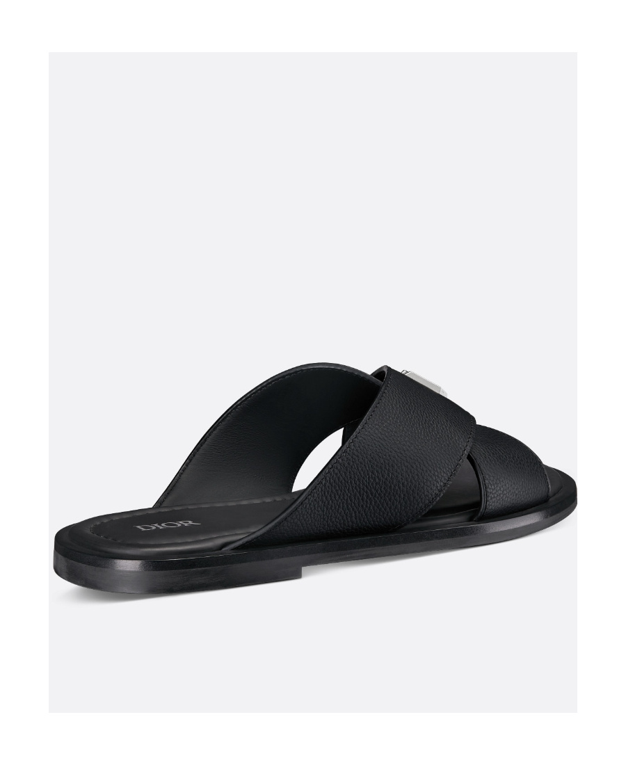 Dior Logo Sandals In Black