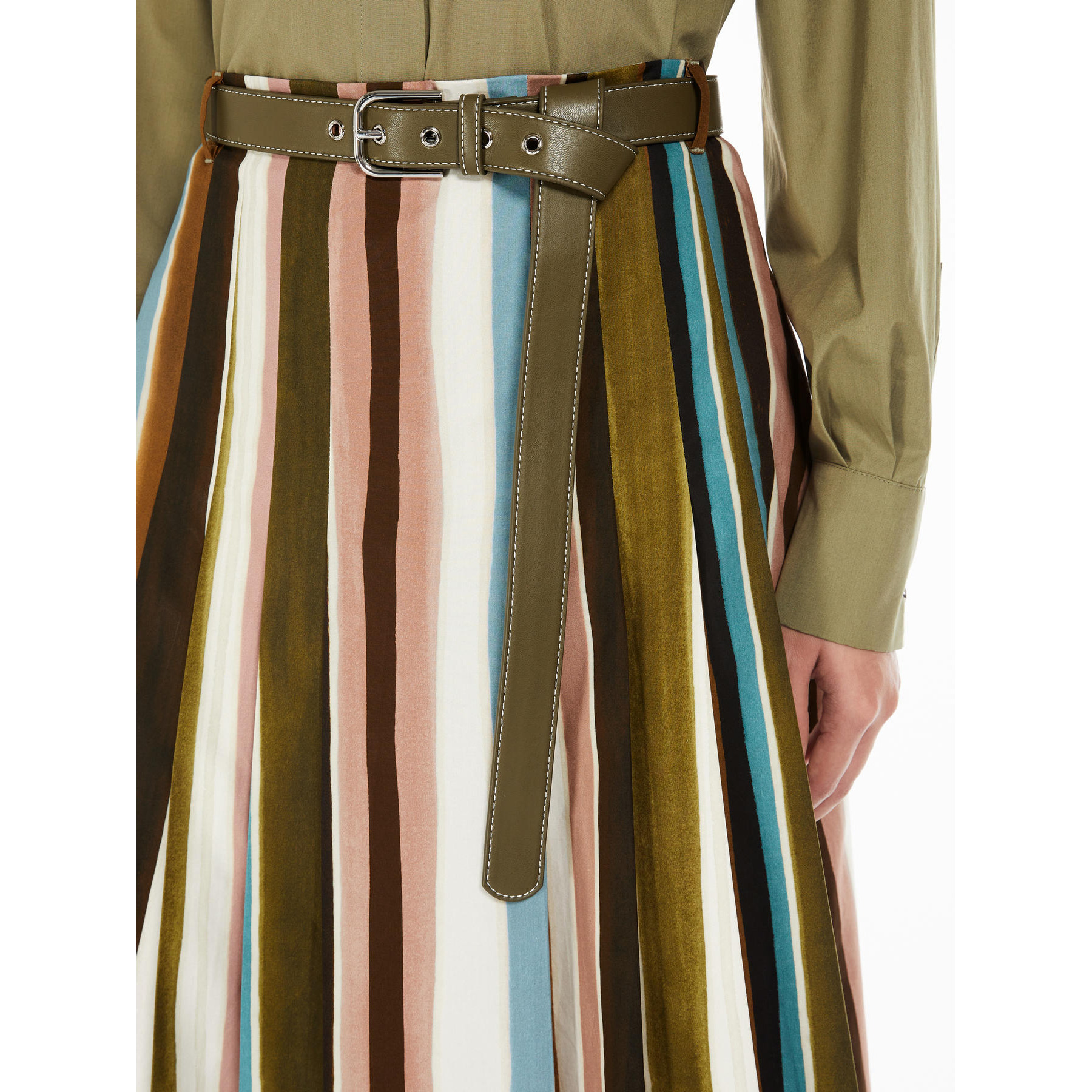 Max Mara Patterned Half-length Skirt In Multicolor
