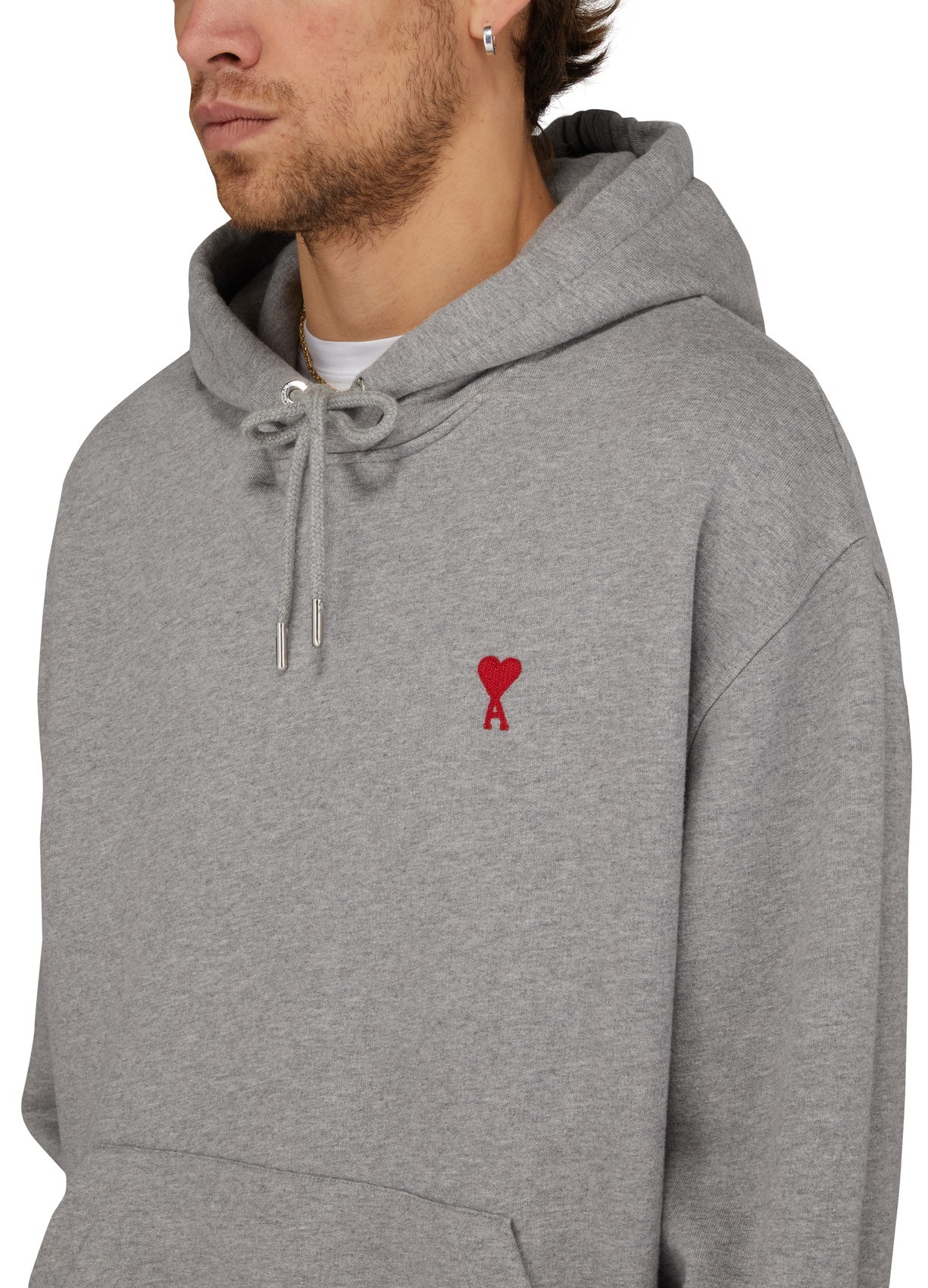 AMI ALEXANDRE MATTIUSSI AMI HEART HOODED HOODIE