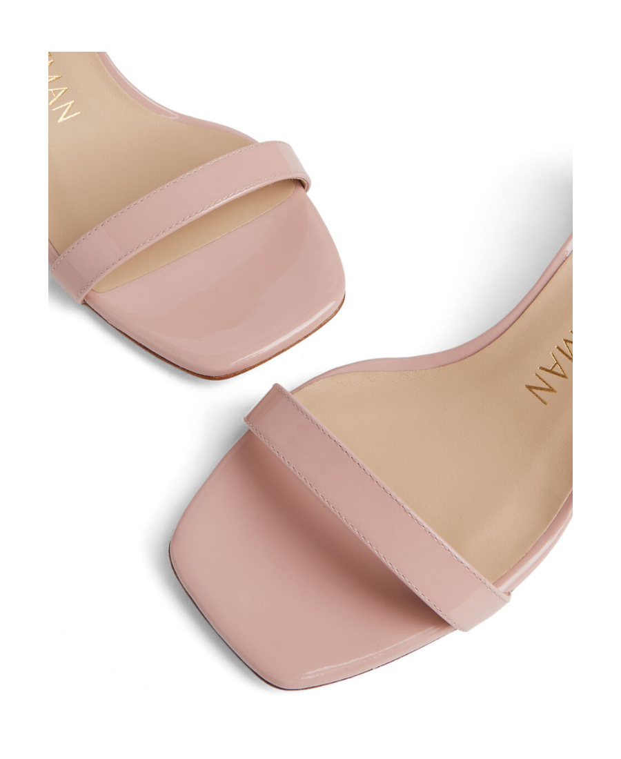 Stuart Weitzman Logo High-heeled Sandals In Pink