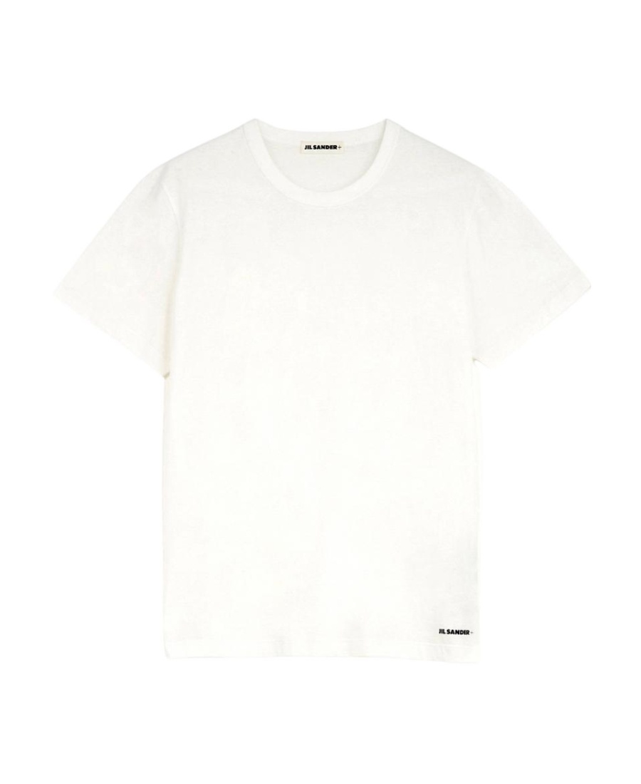 JIL SANDER JIL SANDER LOGO PRINTED CREWNECK T-SHIRT