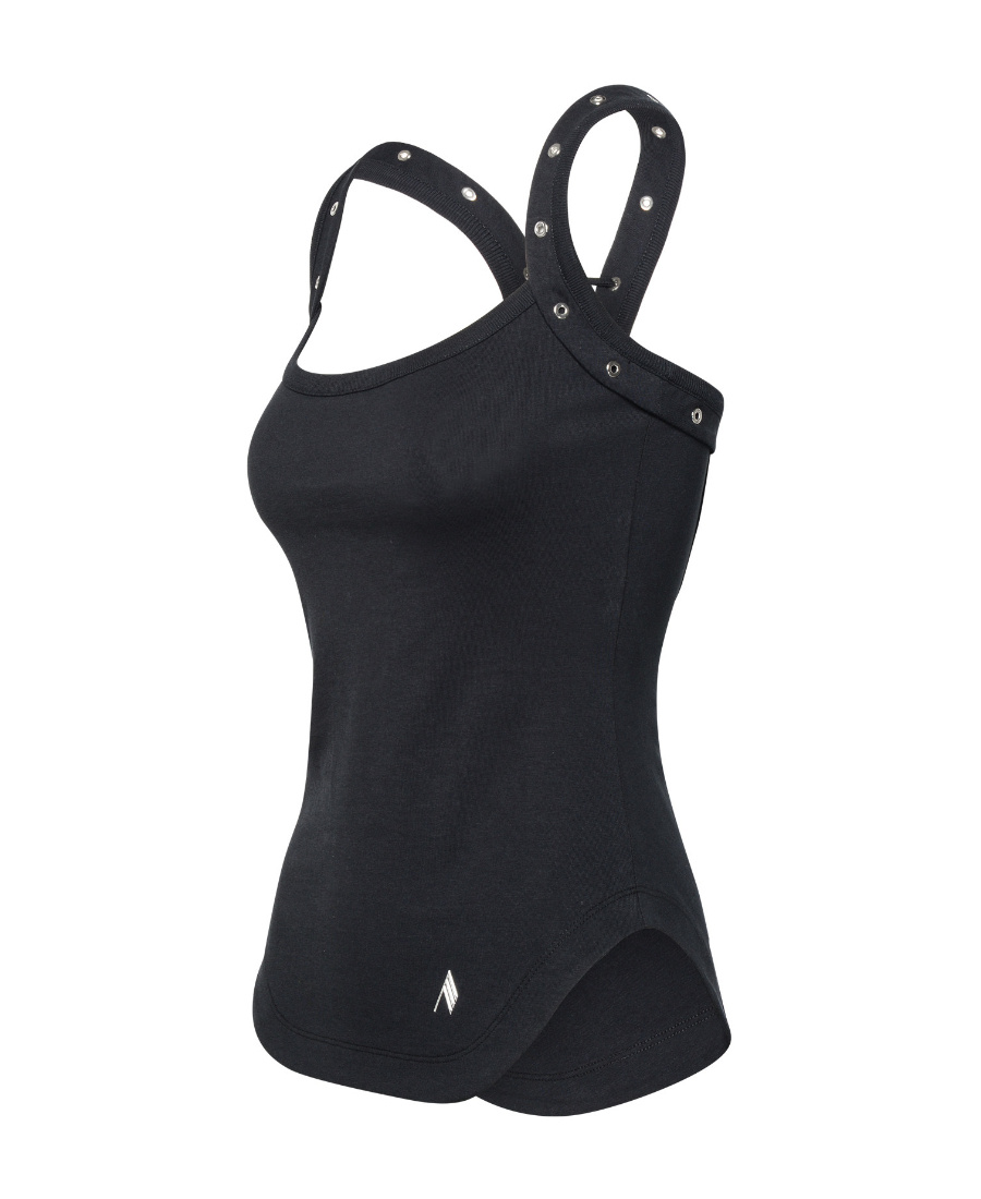Attico Women's Tops With Logo Top In Black