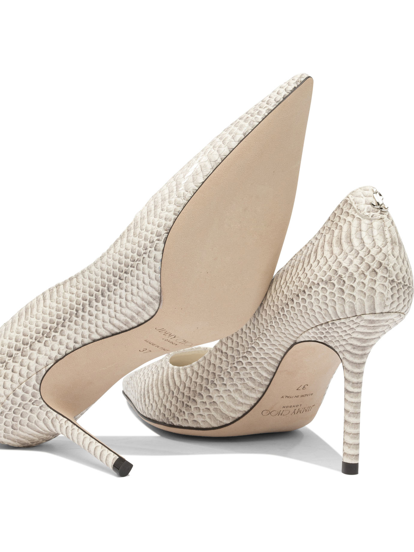 Jimmy Choo Pointed High Heels In White